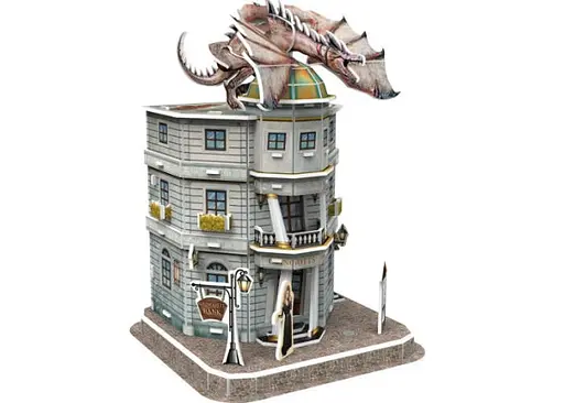 Пазл 4D Puzz 3D Банк Гринготтс Гарри Поттер Gringotts Bank Set 3D puzzle 74 эл. (4dpuz005) - фото 6