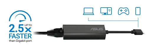 USB-Хаб ASUS USB-C2500 v2, 1x2.5GE, USB3.2 (90IG0A60-MW0L0V) - фото 2