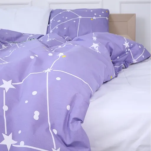 Комплект постільної білизни MirSon 17-4742 Constellation 2x143x210 см - фото 3