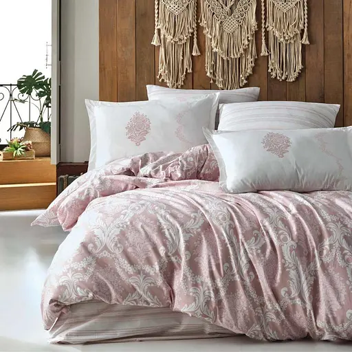 Постільна білизна Fiorita V1 Pembe Ранфорс Clasy pbe0052083 - фото 1