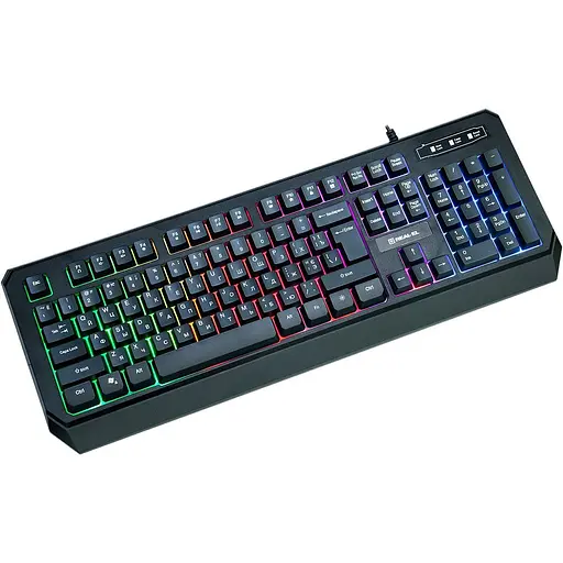 Клавіатура Real-El Comfort 7001 Backlit Black EL123100035 (128770) - фото 7