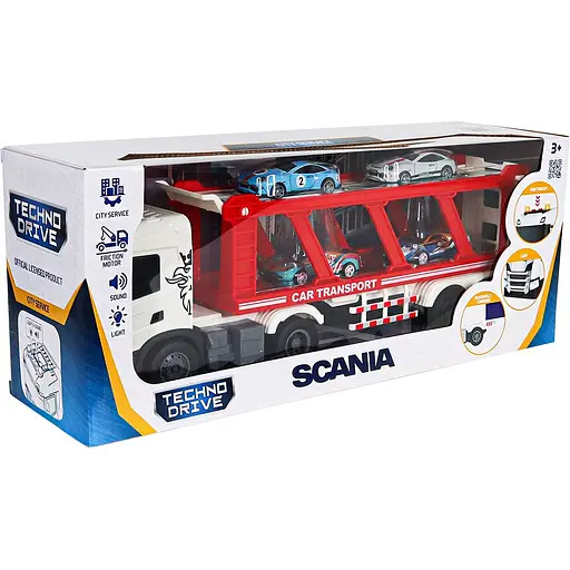 Игровой набор TechnoDrive Large Truck Автоперевозчик Scania (6414KS) - фото 11