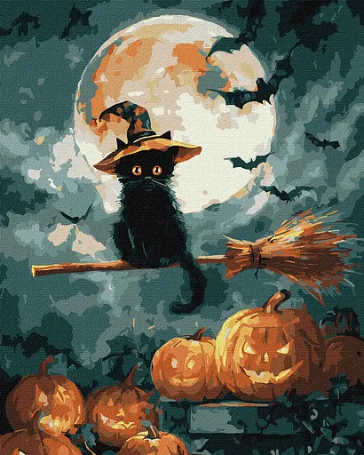 Набір для розпису по номерах "Маленький чаклун" Ideyka 40х50см КНО6821