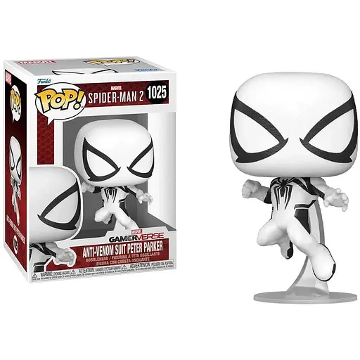 Коллекционная фигурка Funko Pop Человек паук Анти-Веном Питер Паркер Spider Man Anti-Venom Peter Parker 10 см - фото 1