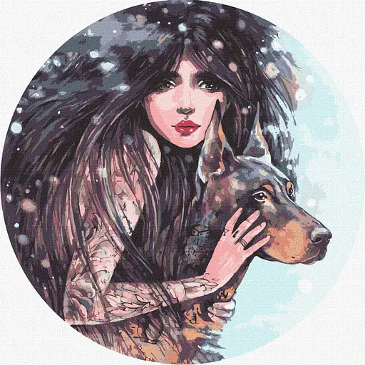 Картина по номерам "Дикая воля" ©lesya_nedzelska_art Ideyka KHO4937 40х40 см