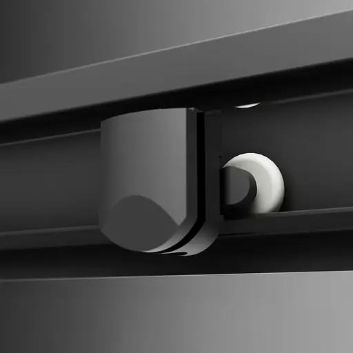 Душевая кабина Am.Pm Gem Square Slide 90x90 см без поддона black W90UG-403-090BT, прозрачная, черная - фото 6