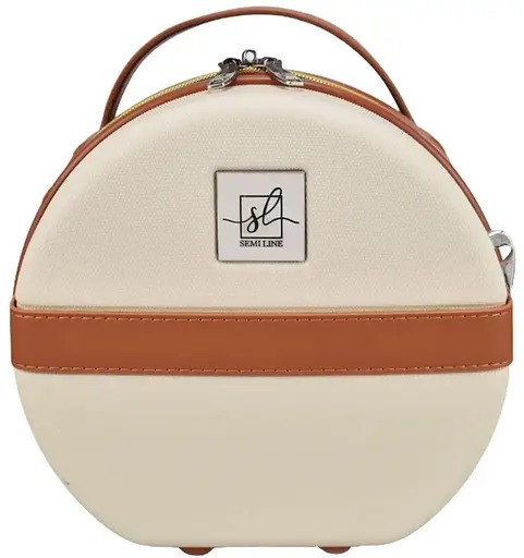 Бьюті-кейс Semi Line 5L Ecru/Brown (T5670-1) (DAS302665) - фото 4