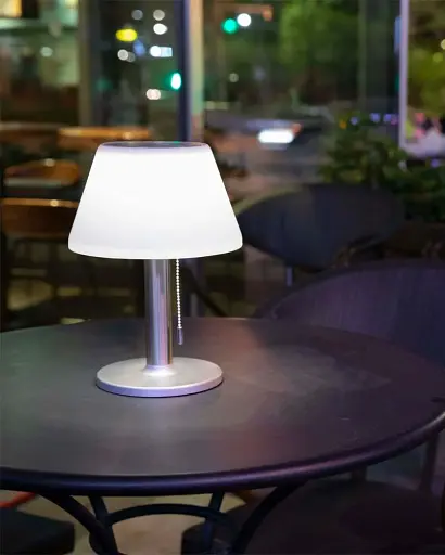 Вуличний світильник на сонячній батареї Goldlux 325457 Viola LED 4000K IP44 сріблястий - фото 3