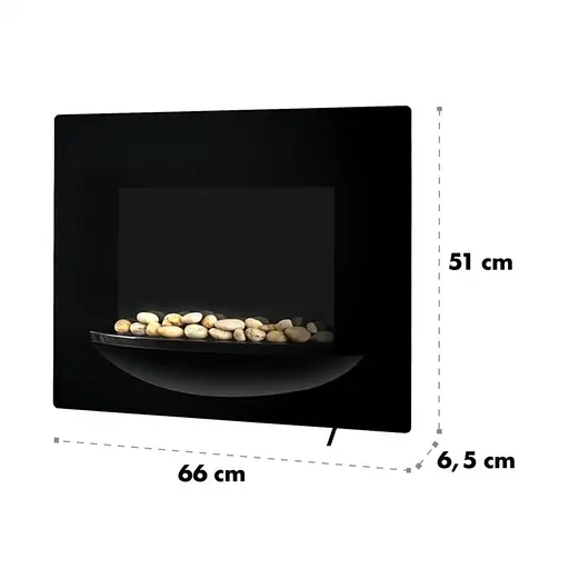 Електричний камін настінний Klarstein fire bowl 1800 Вт (10031557) - фото 2