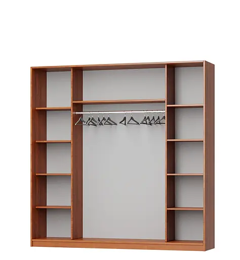 Шафа-купе тридверна MebelStar Комбо AL 3 Дзеркала 220x60x210 см Бетон (MBS-3418) - фото 2