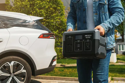 2E Портативна електростанція Syla, 1500 Вт, 1280 Вт/год, WiFi/BT, паралельне підключення, швидка зарядка - фото 4