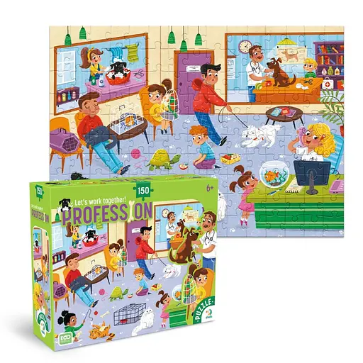 Пазл детский "Профессии. Ветеринар" DoDo Toys 300701, 150 элементов - фото 3