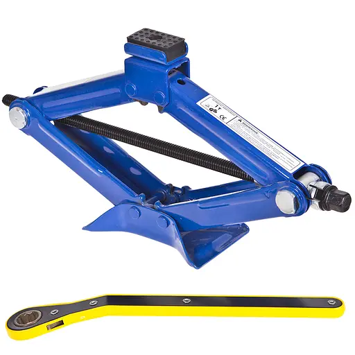 Домкрат гвинтовий Vitol ромбовидний з тріскачкою 1 т 350 мм 2.2 кг (DB-T10103A) - фото 1