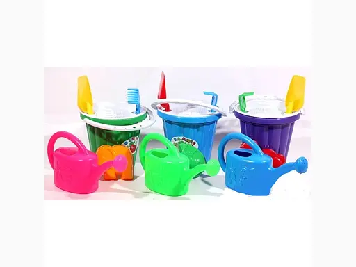 Песочный набор Ведро большое №3 + лейка большая Бамсик, 27x24x24 см - фото 2