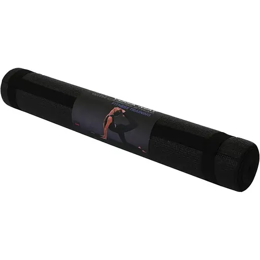 Коврик (мат) для фитнеса и йоги York Fitness 0,3см черный - фото 2