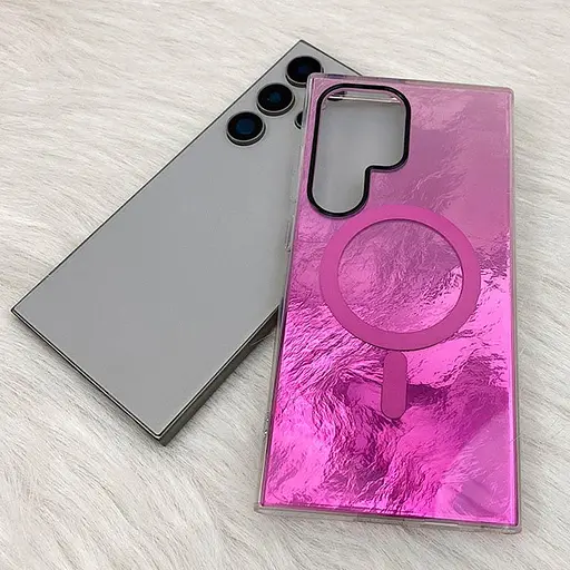 Чохол TPU Shiny Mountain (MagFit) для Samsung Galaxy S25 Ultra Pink - фото 2