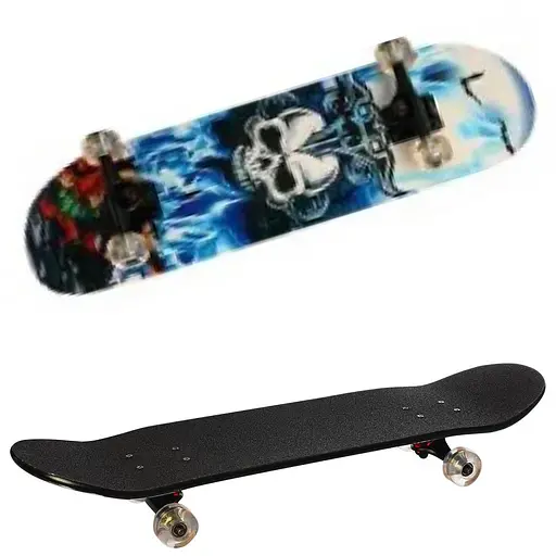 Скейт, 79x20 см, наждачка, алюминиевая подвеска, PU колеса, подшипники ABEC-7, MS0355-4 (в ассортименте)