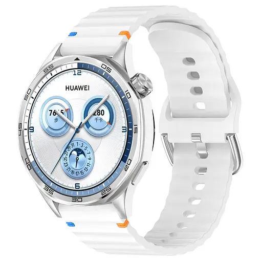 Силиконовый ремешок Wavy для Smart Watch 20mm White