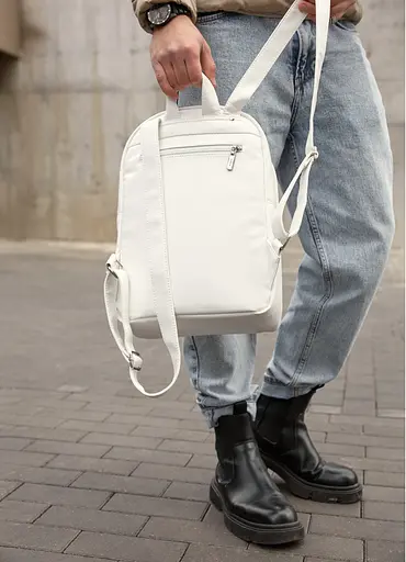 Чоловічий рюкзак Sambag Brix Classic білий 35 х 25 х 12 см (14511008m) - фото 6