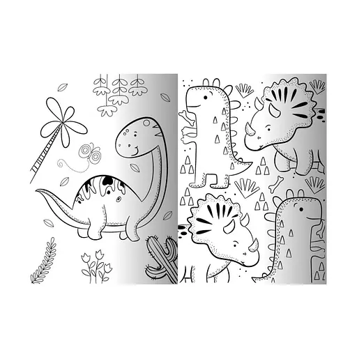 Розвиваюча розмальовка "Динозавр" РМ-73-01, 32 сторінки - фото 2