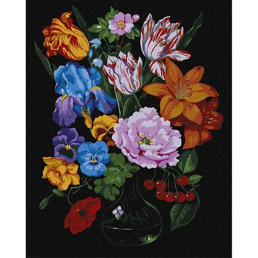 Картина по номерам "Букет з вишнями" ©kovtun_olga_art Ideyka KHO3221 40 x 50