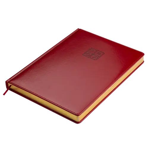 Ежедневник датированный Buromax Bravo 2026 A4 искусственная кожа/поролон красный (BM.2740-05) - фото 2