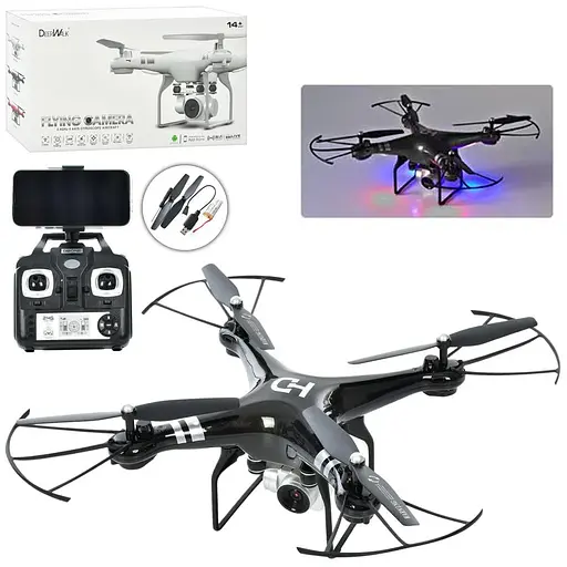 Квадрокоптер на радіокеруванні, 2.4G, 27 см, камера, 43x23x11 см, CK-23 - фото 2