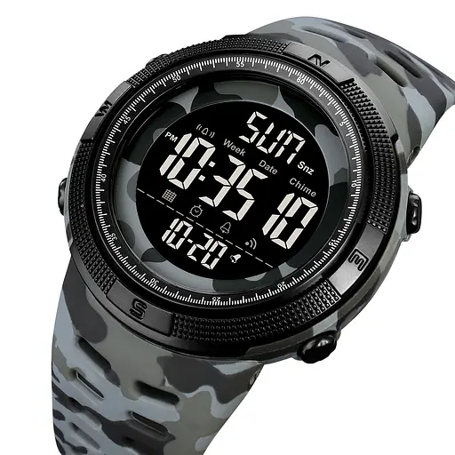 Наручний годинник чоловічий 2070CMGY Camo Grey Skmei acs0030332 - фото 2