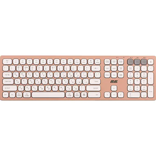 Клавиатура 2E KS270 WL/BT UA Pink/White (2E-KS270WBPN_UA) [150967]