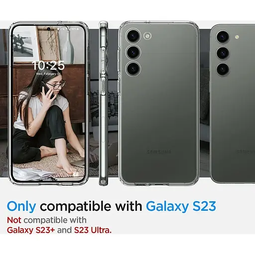 Оригинальный силиконовый чехол Spigen Liquid Crystal Flex Original для Samsung Galaxy S23 (6.1") ACS05708 - фото 5