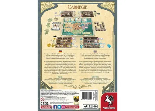 Настільна гра Pegasus Spiele Карнегі (Carnegie) (англ.) (PS114) - фото 2