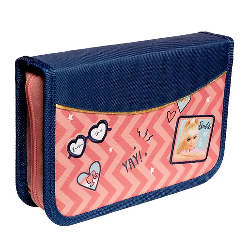 Школьный пенал твердый Yes одинарный без клапана HP-02 Barbie - фото 2