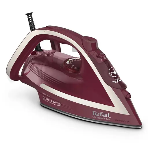 Tefal Праска Ultragliss Plus, 2800Вт, 270мл, паровий удар -260гр, постійна пара - 50гр, керам. підошва, бордовий - фото 1