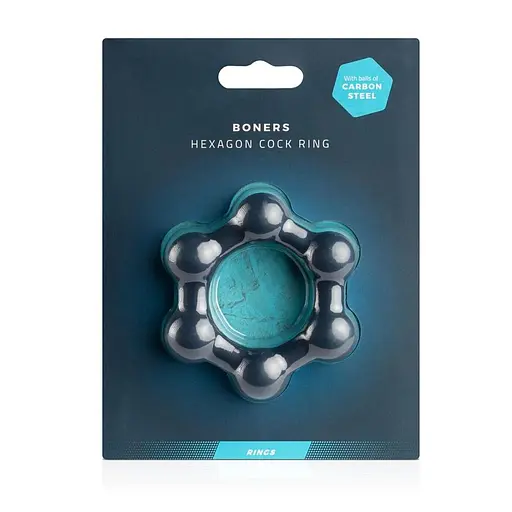 Ерекційне кільце Boners Hexagon Cock Ring - фото 3