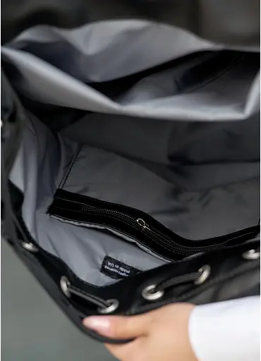 Женский рюкзак Sambag Loft LZN черный 38 х 28 х 18 см (22400001) - фото 8