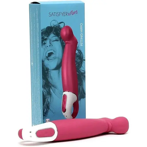 Вібратор Satisfyer Vibes Petting Hippo ергономічний силіконовий 12 режимів для зовнішньої стимуляції - фото 5