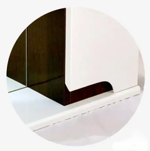 Зеркало ПиК Симпл венге со шкафчиками и подсветкой LED 80 см 30412 - фото 5