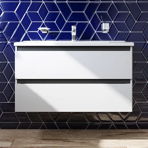 Тумба подвесная AM.PM X-Joy 100 см с умывальником (M85-FHX1002-WC1002WG38) - фото 2