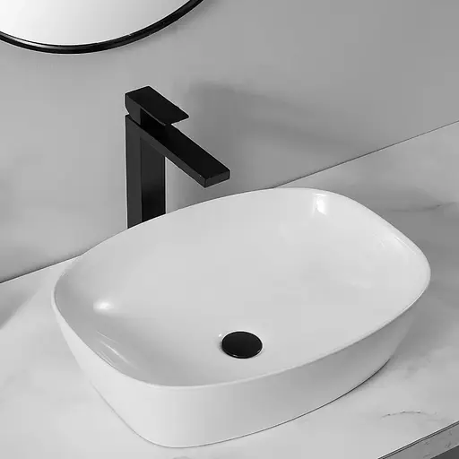 Умивальник Rea Freja white накладний REA-U6616, Білий - фото 5