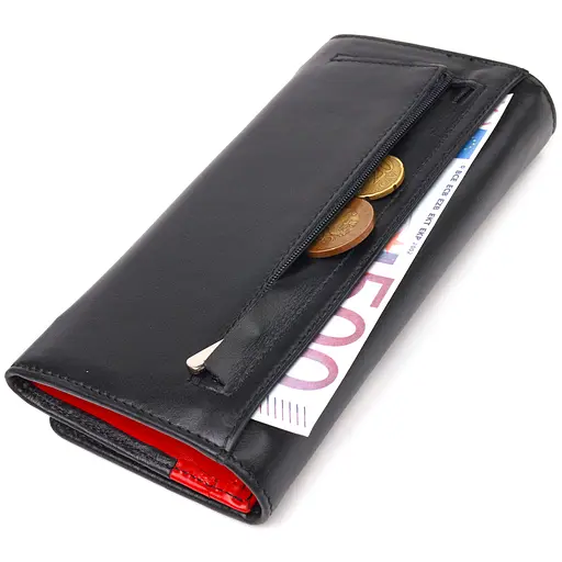 Гаманець для жінок з натуральної гладкої шкіри Canpellini 19.19.6х2 см acs0029642 - фото 5