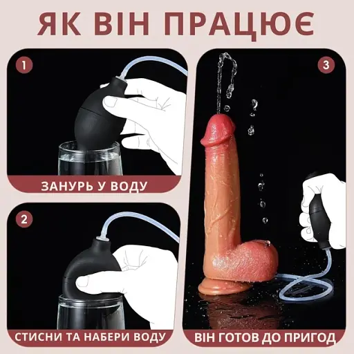 Фалоімітатор I’MCUM Real Cum Master з функцією еякуляції Тілесний (IM-KYJ220) - фото 5