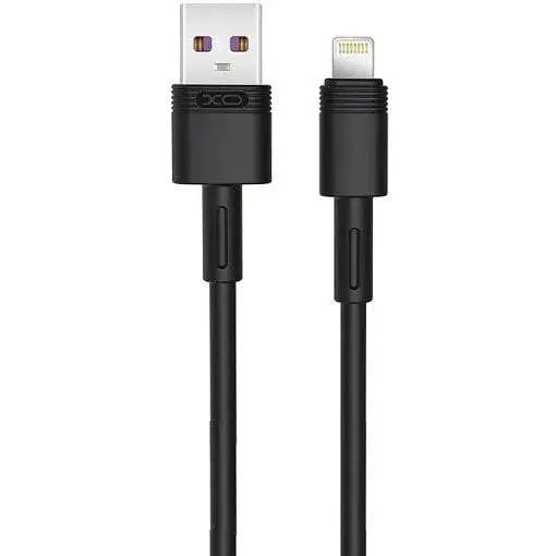 Кабель XO NB-Q166 5A fast charging usb cable Lightning Чорний - фото 1