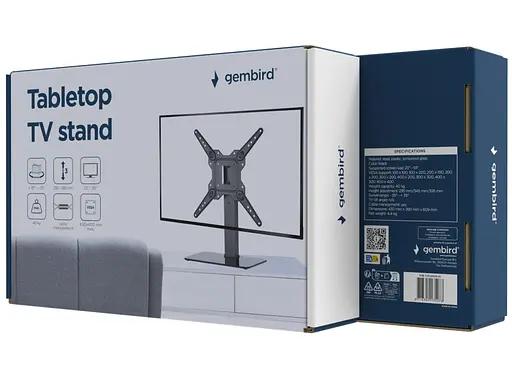 Настільна підставка під телевізор Gembird TVSD55S01 23-55 дюйма Black - фото 8