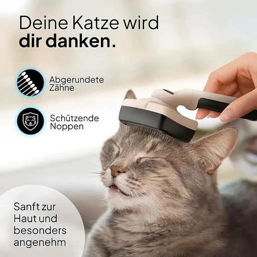 PRETTYPAW Pretty Paw (Beige) Професійний набір щіток для котів I Набір для догляду за кішками - 100% гігієна та комфорт - фото 3