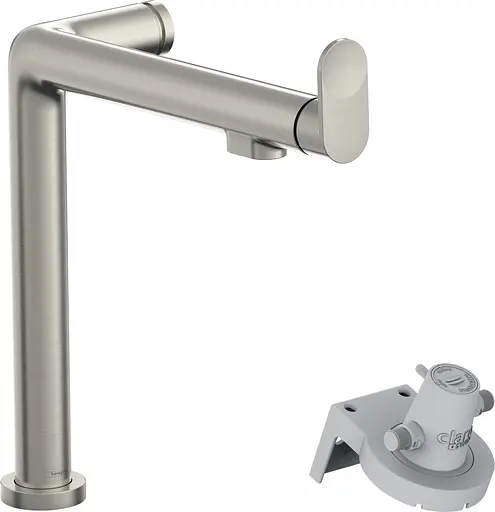 Смеситель для кухни Hansgrohe Aqittura M91 FilterSystem 240 1jet 76804800 Stainless Steel Finish Нержавеющая сталь - фото 1