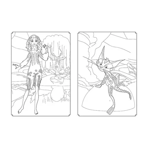 Раскраска Магия цвета. Магический Лес Ранок 1807003 с наклейками - фото 4