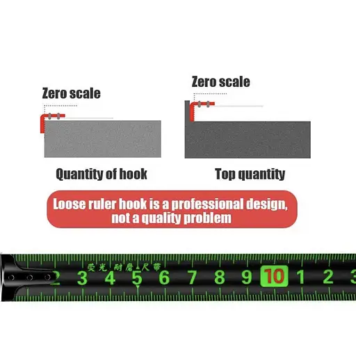 Самоблокуюча рулетка з флуоресцентної сталі 5 м х 1.9 см - фото 2
