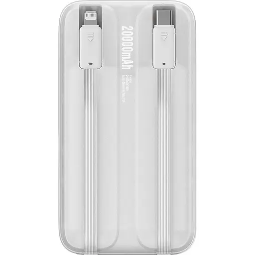 Зовнішній акумулятор Baseus Comet Digital Display 20000mAh 22.5W White PPMD020102 (125032) - фото 4