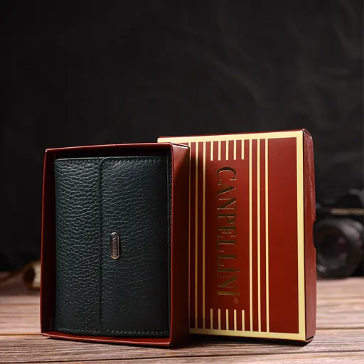 Женский кожаный кошелек Canpellini 12х9.8х1.5 см acs0025499 - фото 8