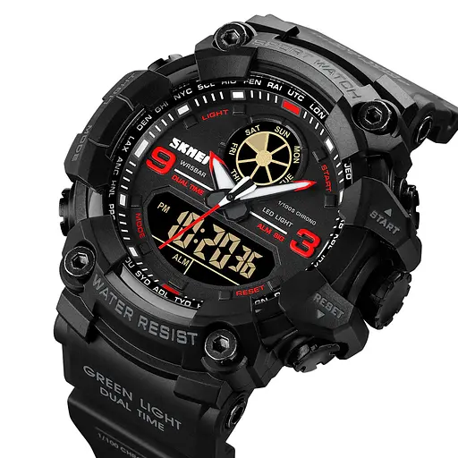 Часы наручные мужские Skmei 1818 Red, 1818RD (12269) - фото 3